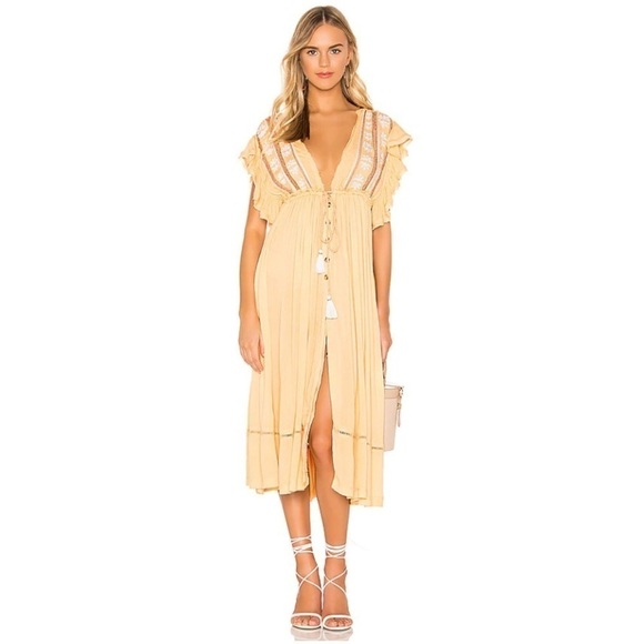 Free People Will Wait For You Midi Dress - Picture 1 of 15